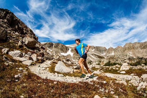 Scott Jurek à l'entraînement dans le Colorado.