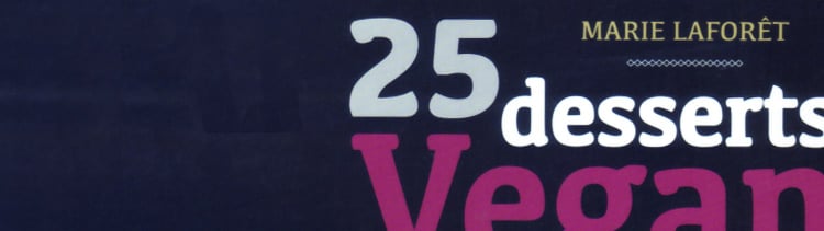 Bannière 25 desserts vegans