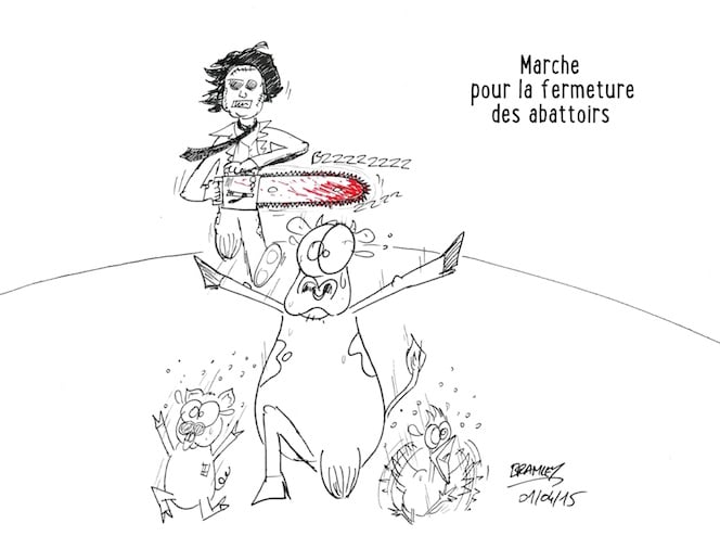 Marche pour la fermeture des abattoirs