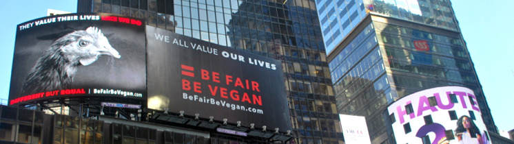 Bannière Affichage XXL pour les animaux à New York!