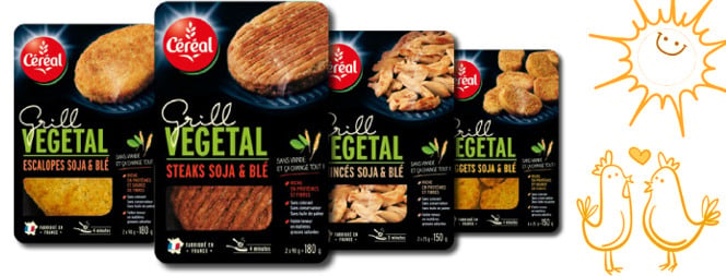 gamme vegan Cereal Grill végétal