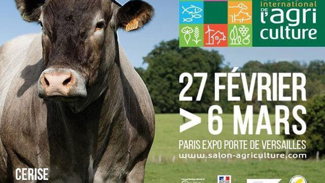Affiche du salon de l'agriculture avec une photo de Cerise