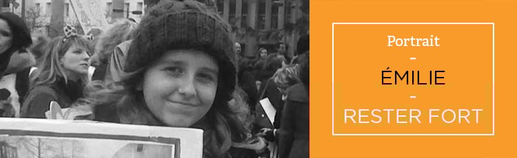 Bannière Emilie : rester fort