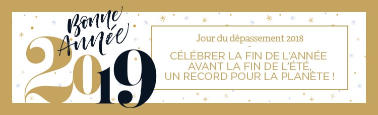 Bannière Célébrer la fin de l'année avant la fin de l'été, un record pour la planète !