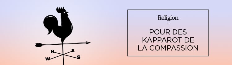 Bannière Pour des Kapparot de la compassion