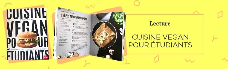 Bannière Cuisine vegan pour étudiants