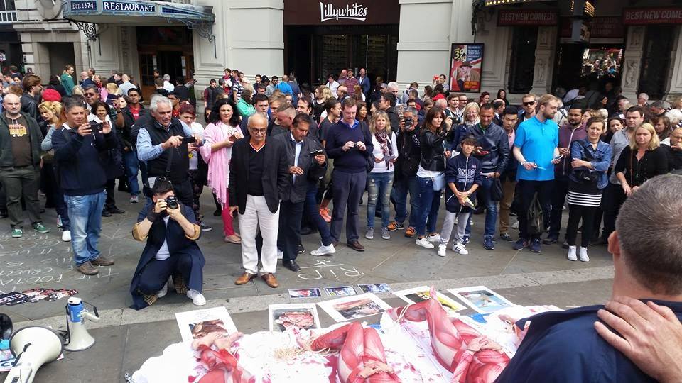 Photo de la Marche pour la fermeture des abattoirs 2015 à Londres