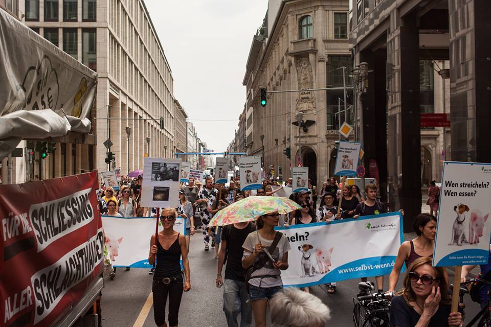 Photo de la Marche pour la fermeture des abattoirs 2015 à Berlin