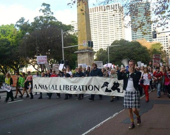 Photo de la Marche pour la fermeture des abattoirs 2015 à Sydney