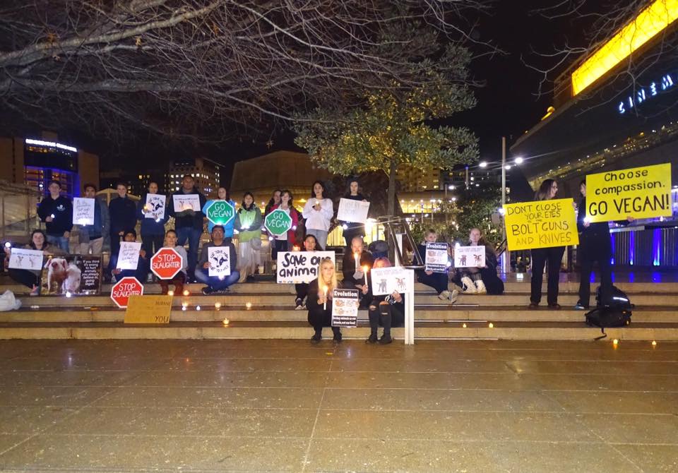 Photo de la Marche pour la fermeture des abattoirs 2016 à Auckland