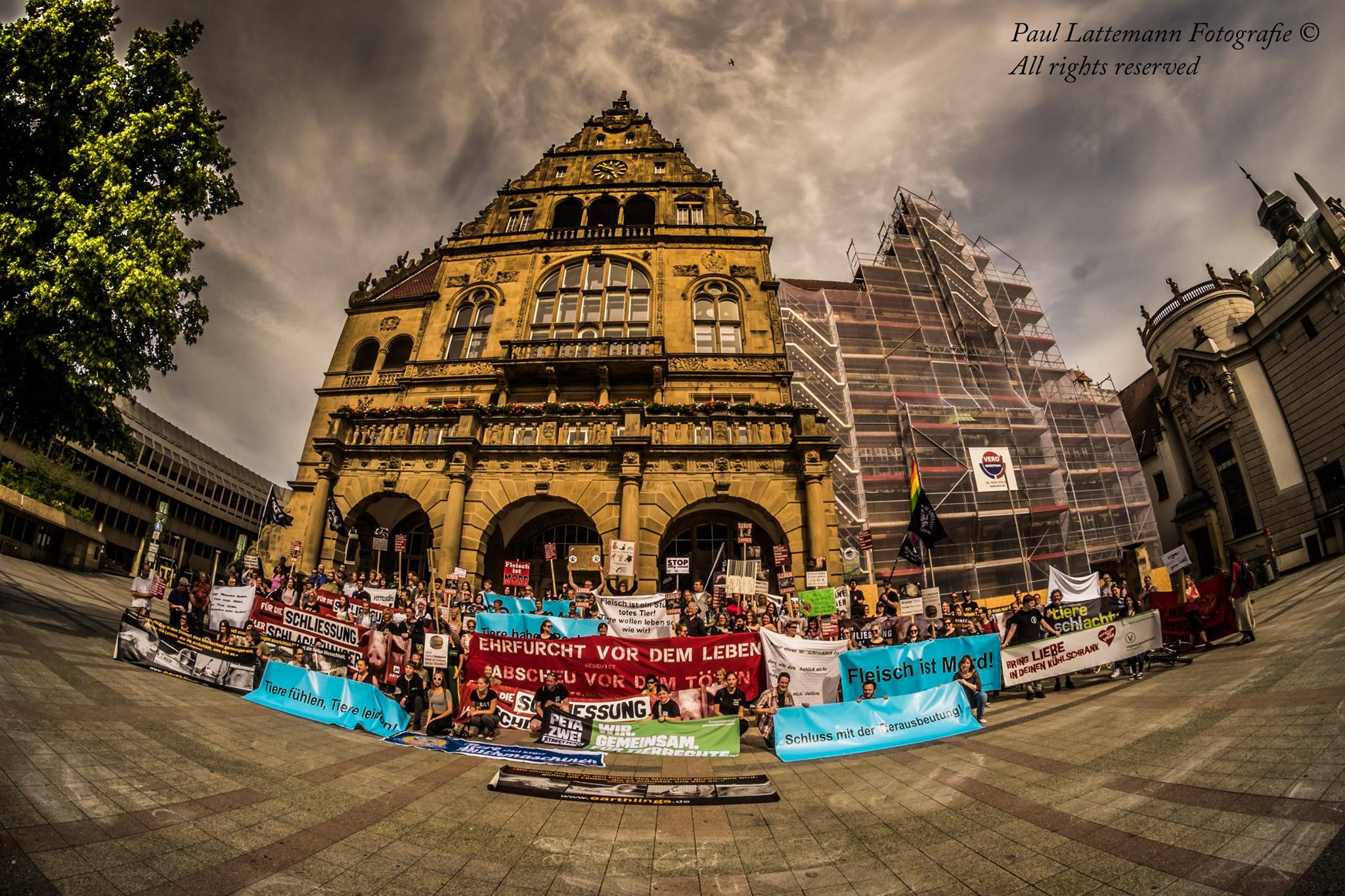 Photo de la Marche pour la fermeture des abattoirs 2016 à Bielfeld