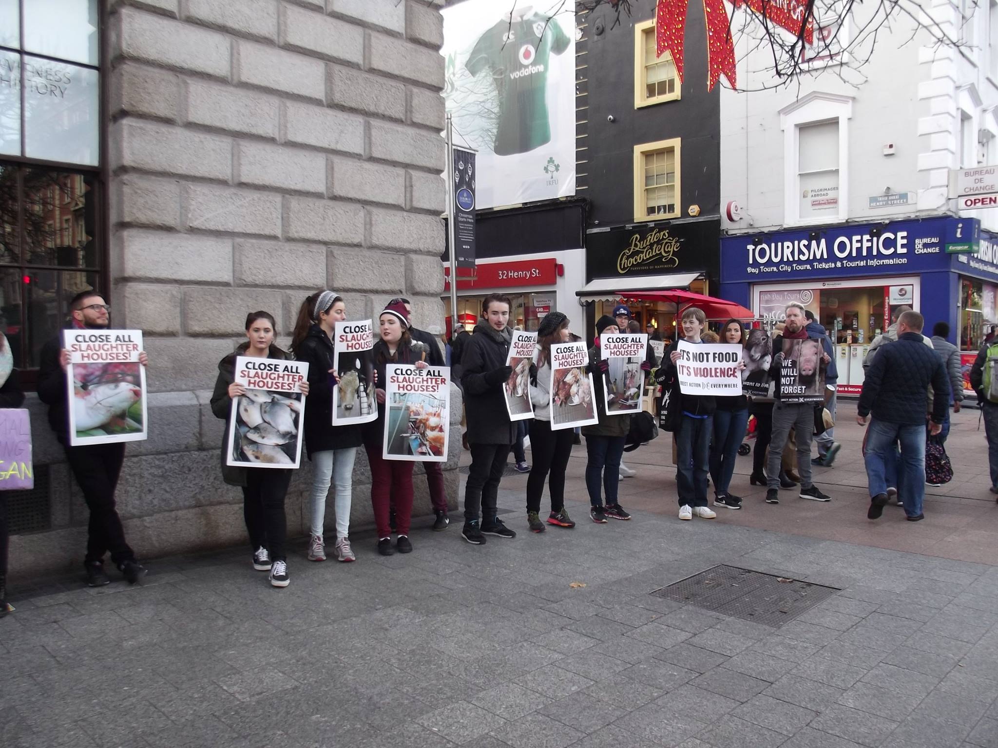 Photo de la Marche pour la fermeture des abattoirs 2016 à Dublin