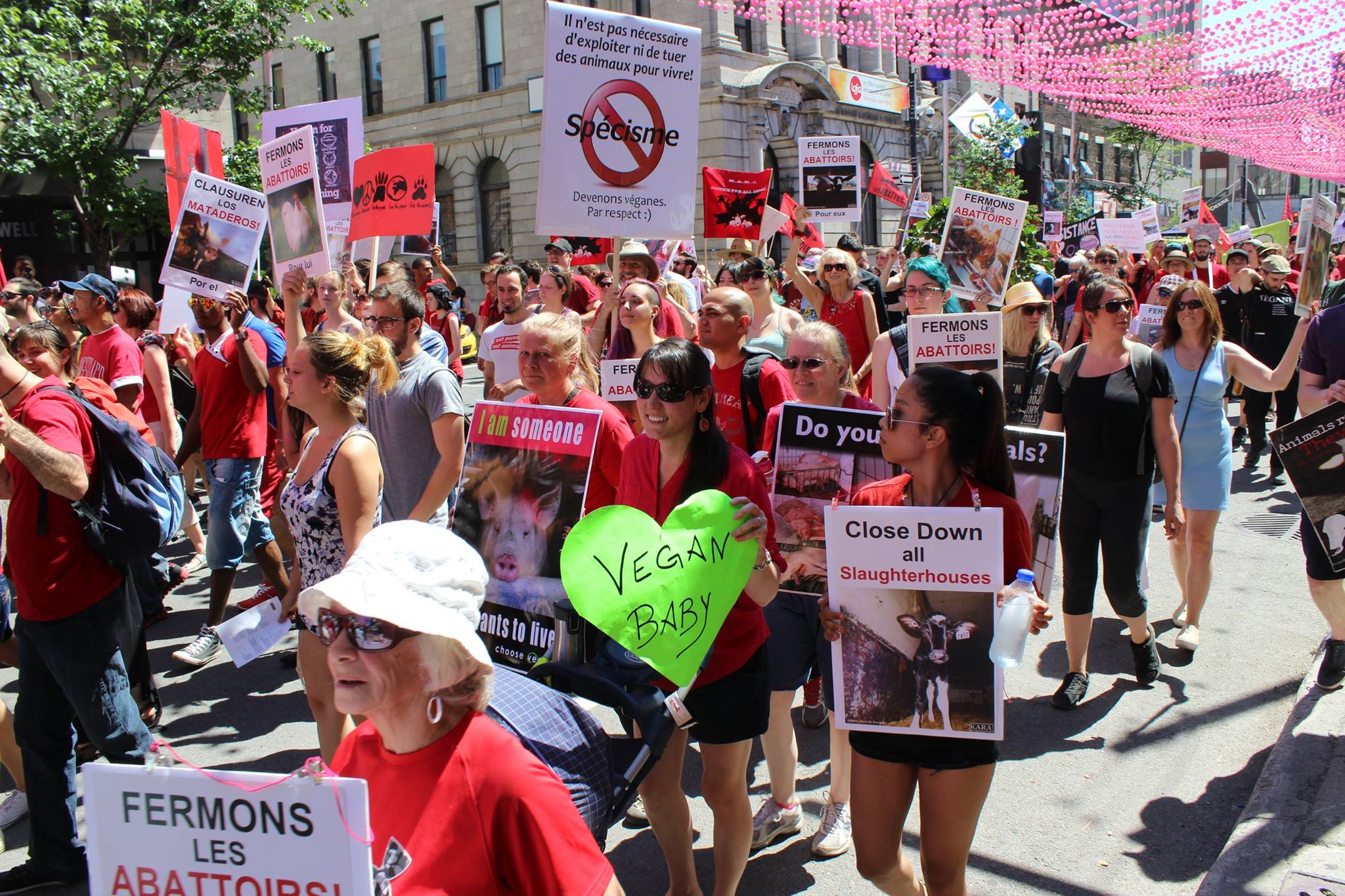 Photo de la Marche pour la fermeture des abattoirs 2016 à Montréal