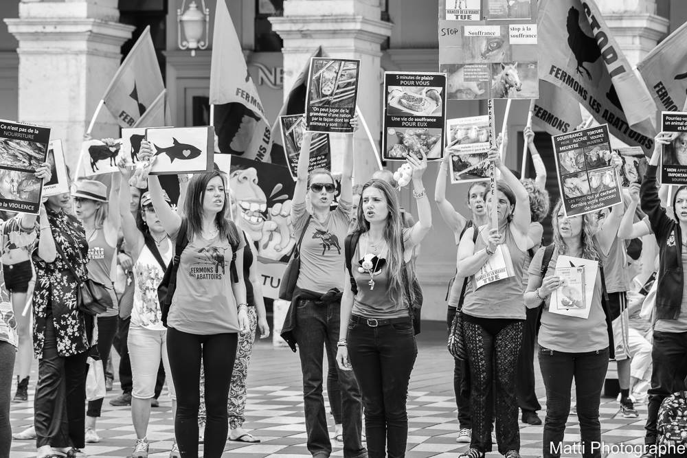 Photo de la Marche pour la fermeture des abattoirs 2016 à Nice