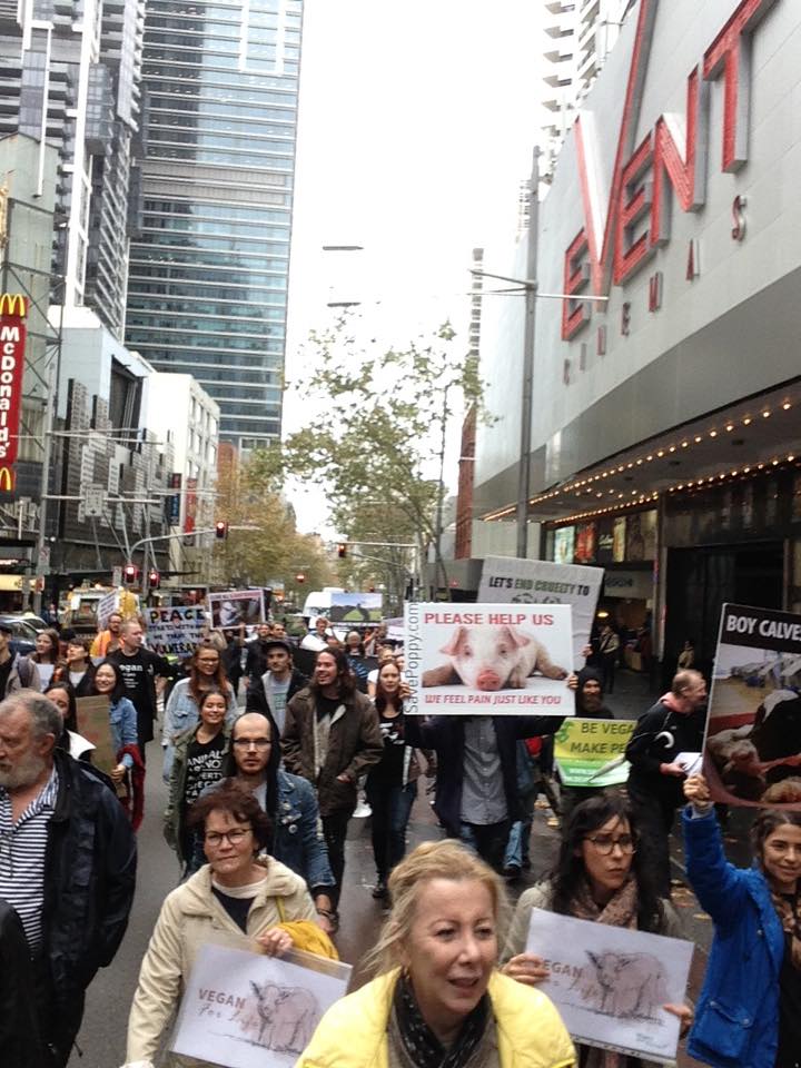 Photo de la Marche pour la fermeture des abattoirs 2016 à Sydney
