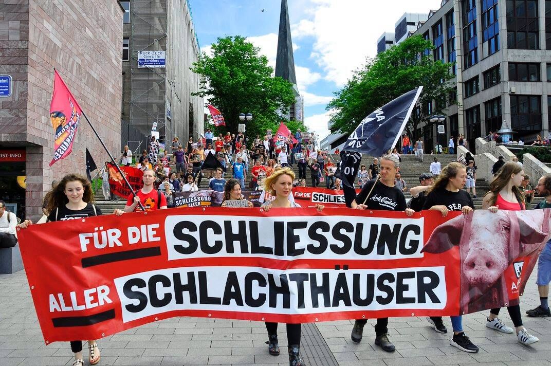 Photo de la Marche pour la fermeture des abattoirs 2017 à Dortmund