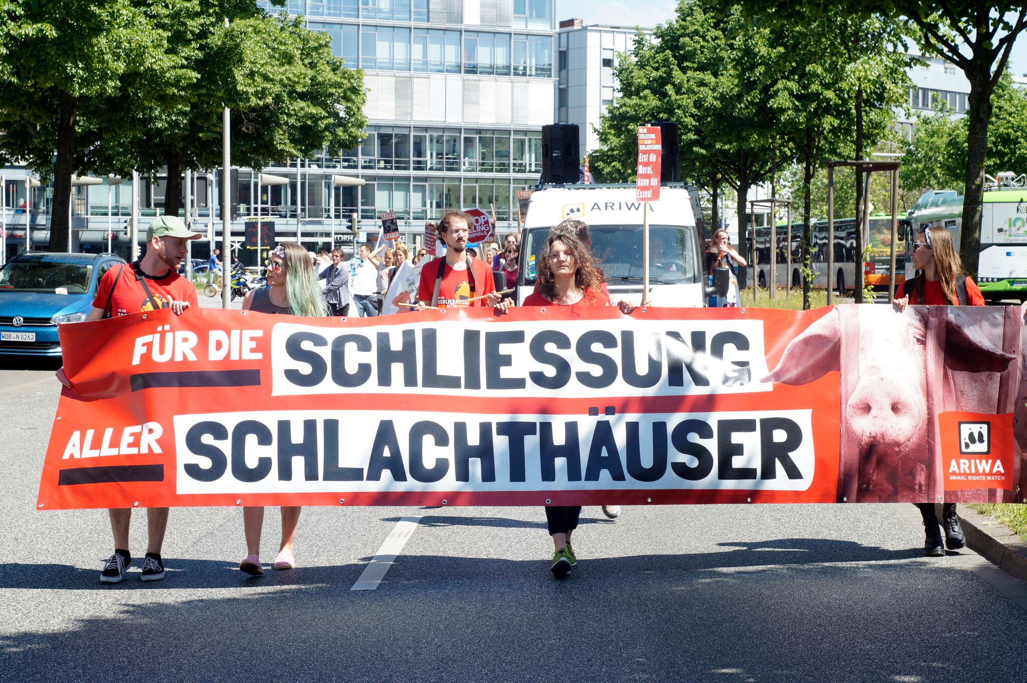 Photo de la Marche pour la fermeture des abattoirs 2017 à Hannover