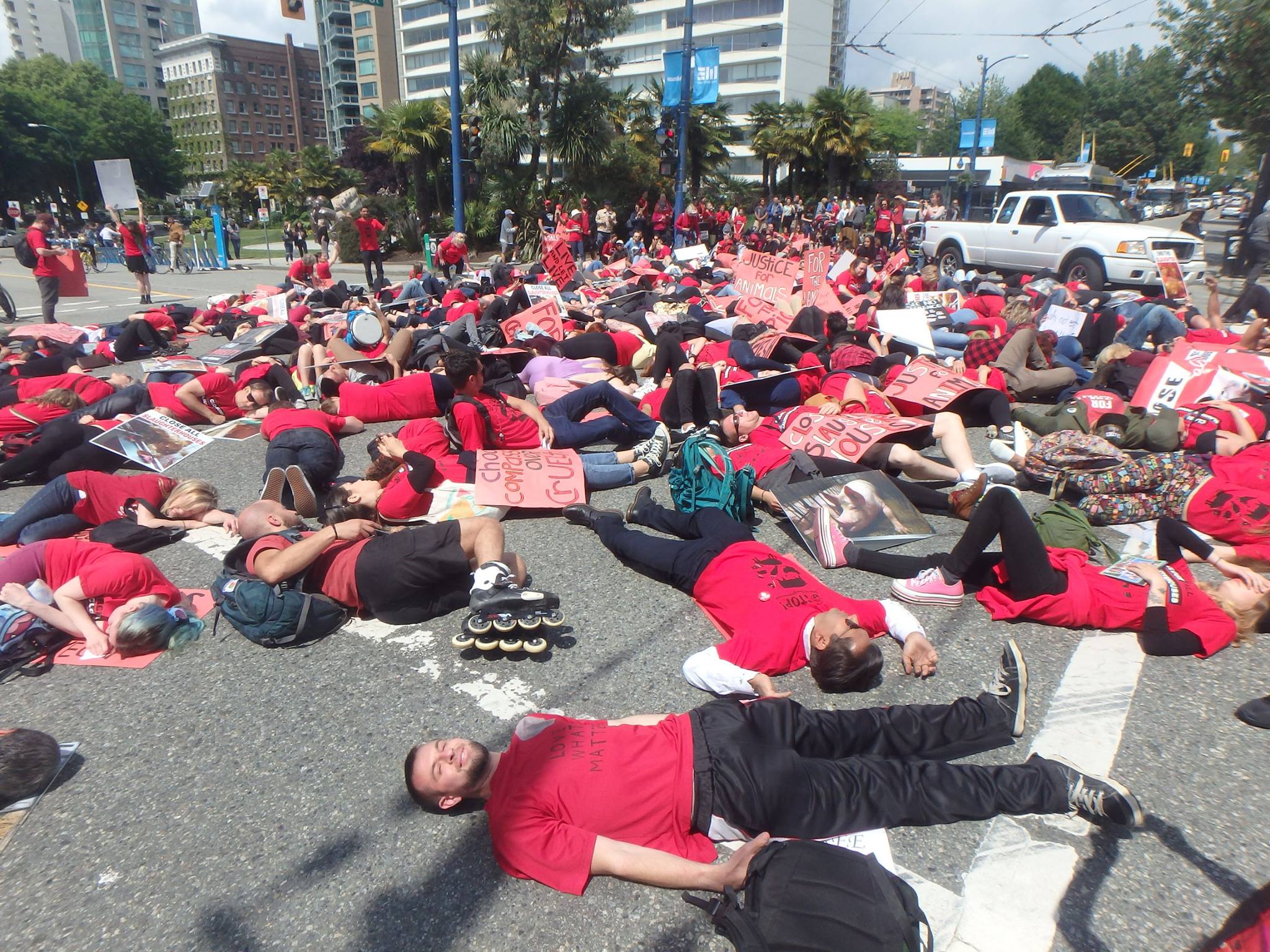 Photo de la Marche pour la fermeture des abattoirs 2017 à Vancouver