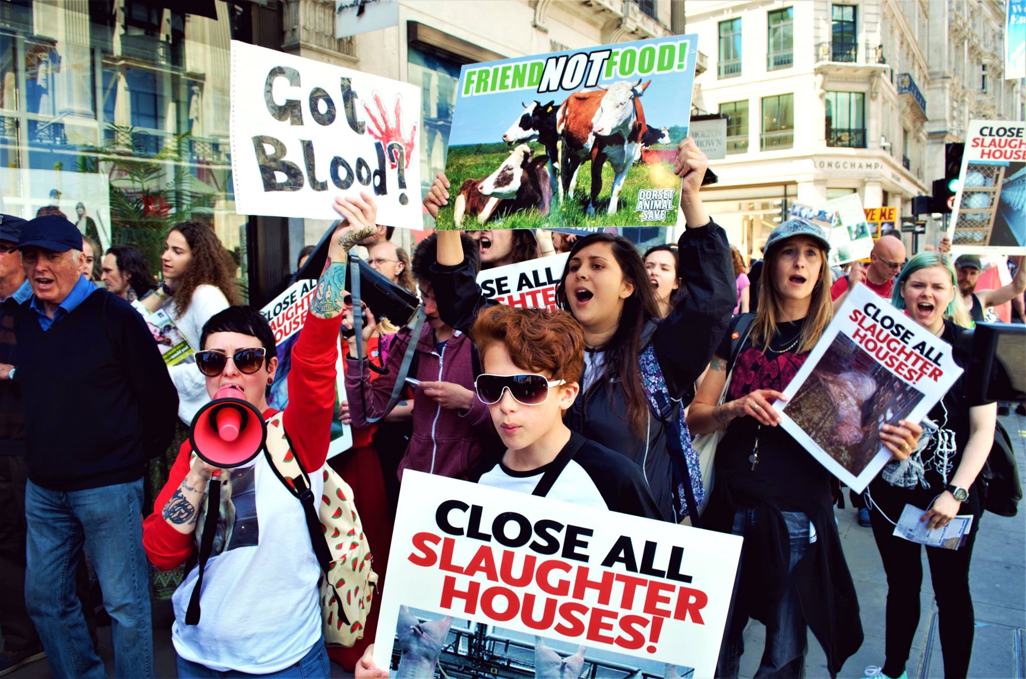 Photo de la Marche pour la fermeture des abattoirs 2017 à Londres