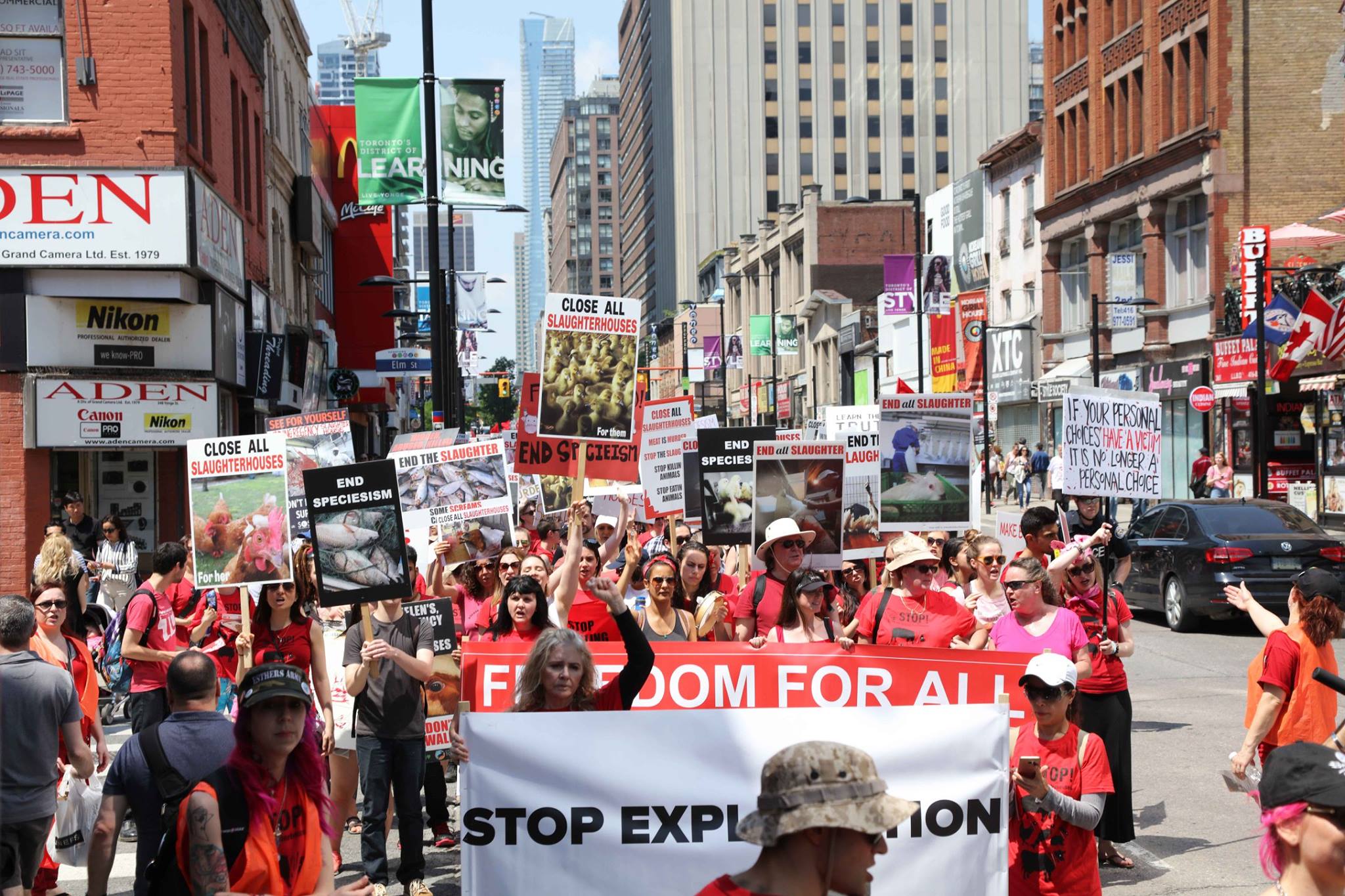 Photo de la Marche pour la fermeture des abattoirs 2017 à Toronto