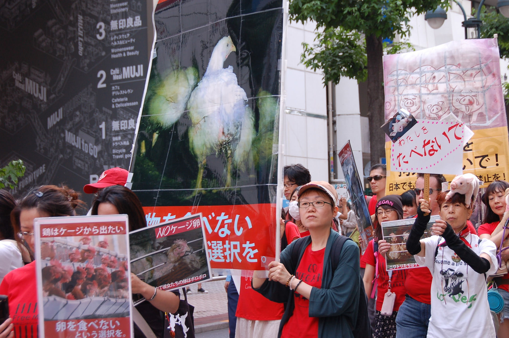 Photo de la Marche pour la fermeture des abattoirs 2017 à Tokyo