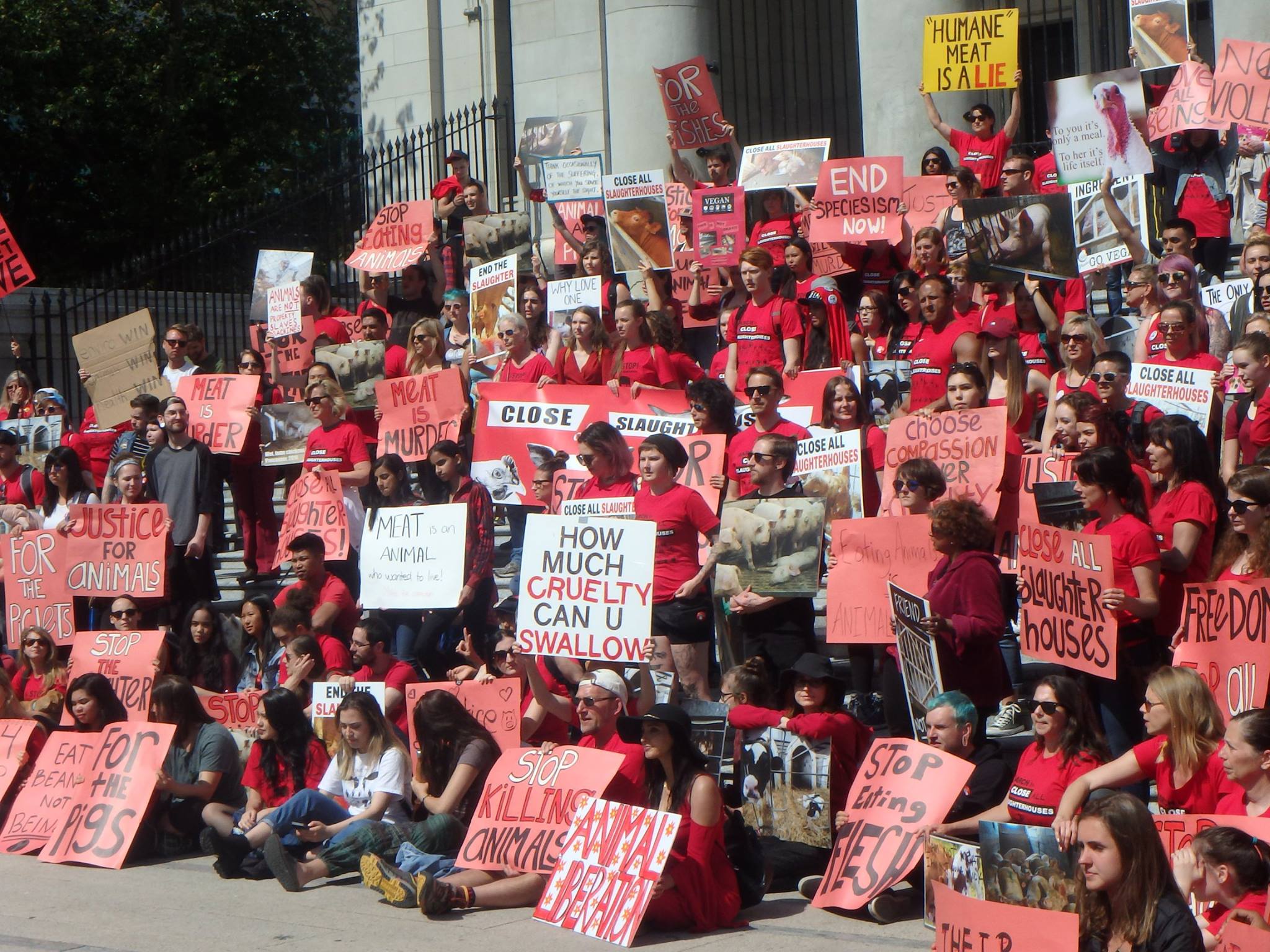 Photo de la Marche pour la fermeture des abattoirs 2017 à Vancouver