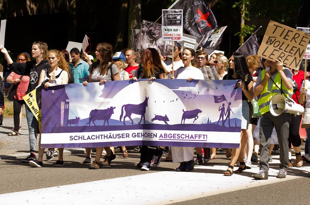Photo de la Marche pour la fermeture des abattoirs 2017 à Zurich