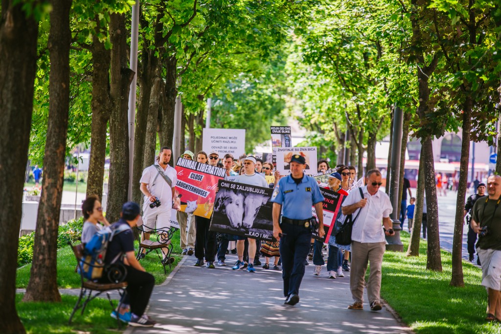 Photo de la Marche pour la fermeture des abattoirs 2017 à Zagreb