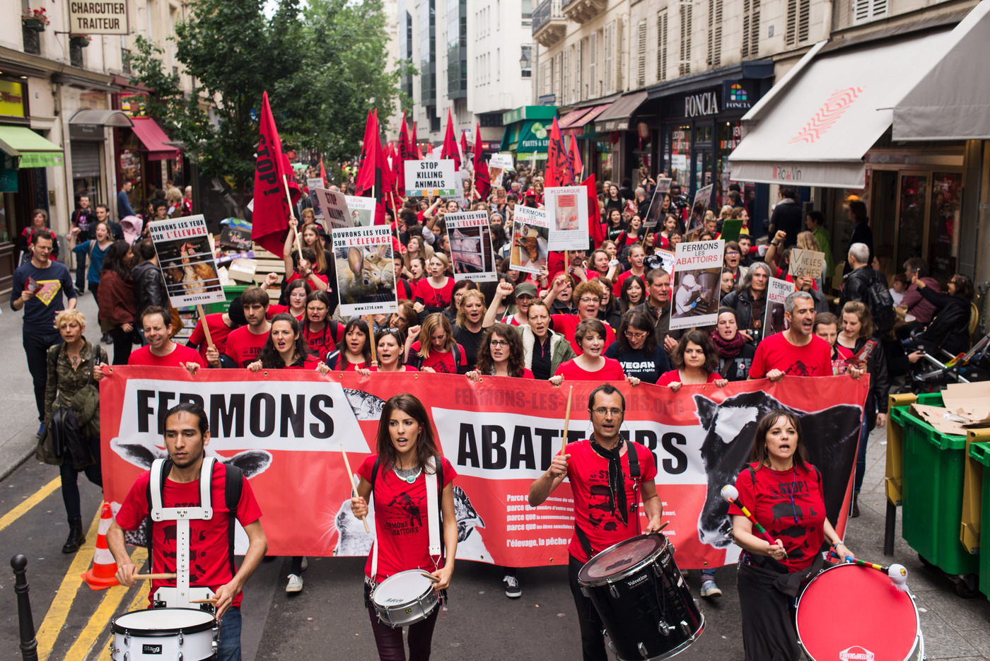Photo de la Marche pour la fermeture des abattoirs 2016 à Paris